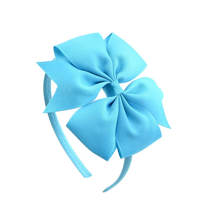Handmade Hair Bows for Baby Girls - Cute Solid Headbands in 20 Colors