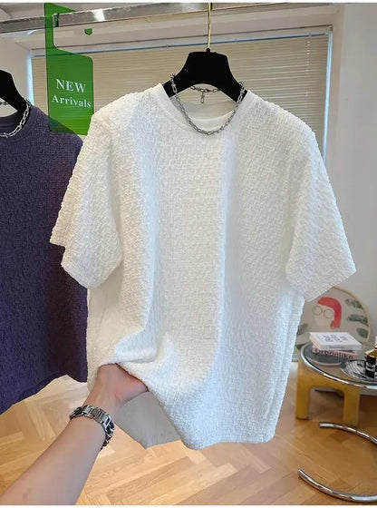 Men's Casual T-Shirt – Loose Breathable Quick-Dry Korean Top