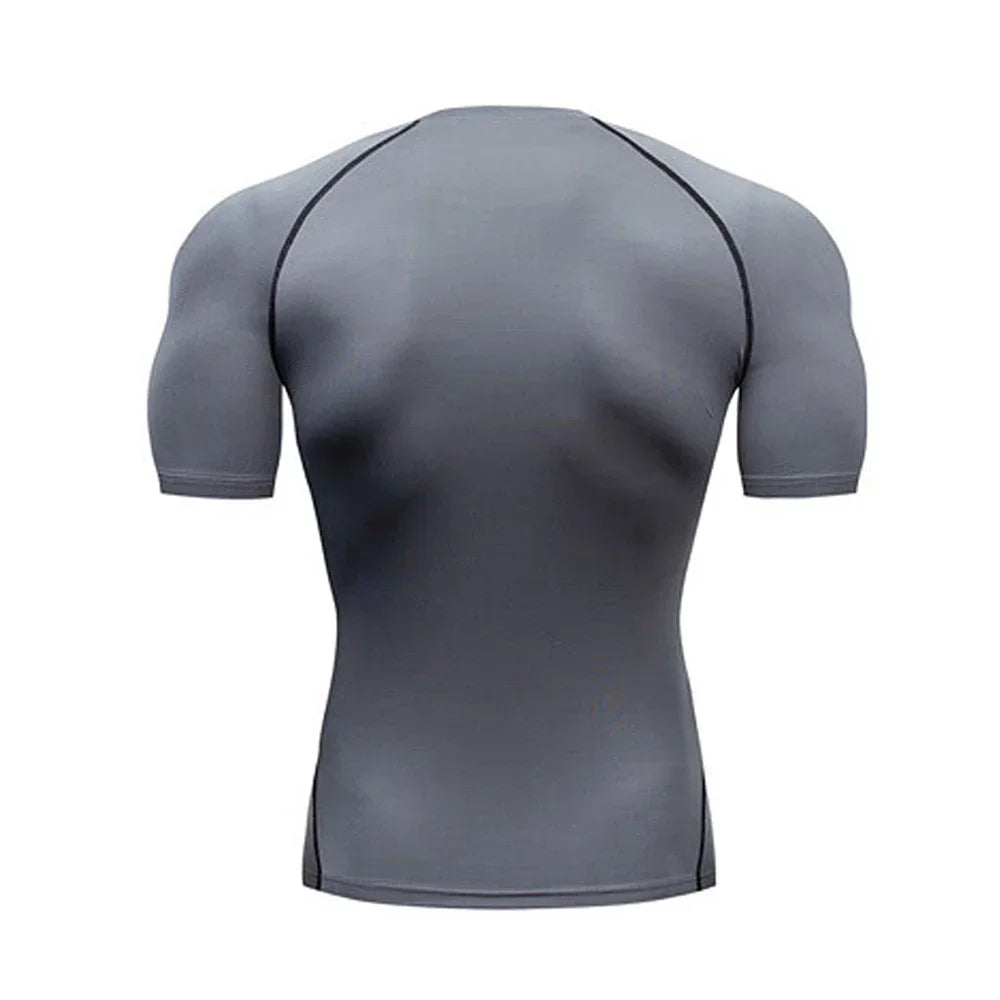 Men's Compression Shirt - Breathable Bodybuilding Tee | Quick Dry Workout Top