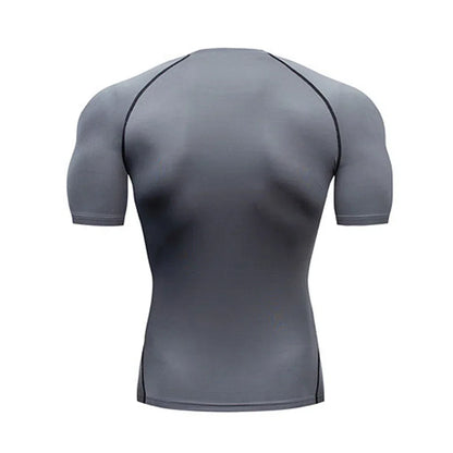 Men's Compression Shirt - Breathable Bodybuilding Tee | Quick Dry Workout Top