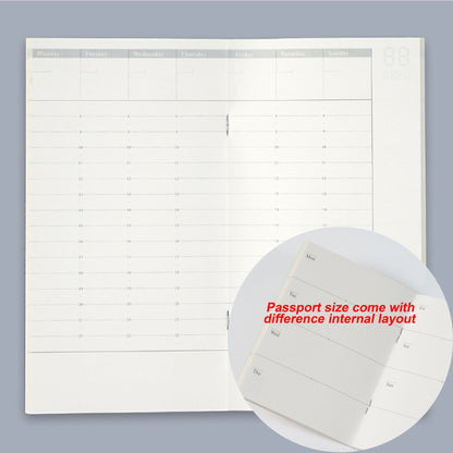 Leather Notebook Refill – Traveler Notebook Inserts A5 Passport Size Planner
