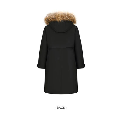 Women Goose Down Jacket | Waterproof Winter Coat with Thermal Insulation & Loose Fit Design