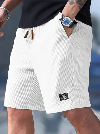 Men's Summer Casual Sports Shorts Plaid Checkered Loose Knee Length Shorts American Fashion Sports Street Shorts