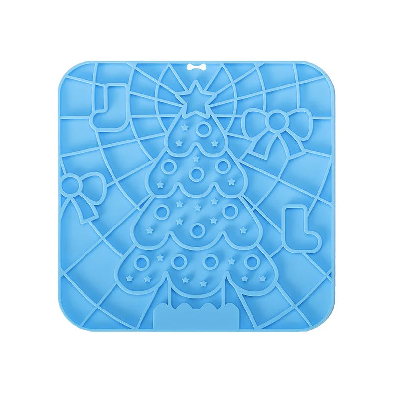 Silicone Dog Lick Mat - Slow Feeder  Bathing Distraction Tool