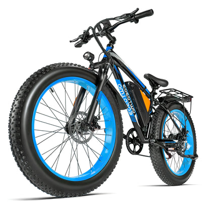 EOEOTWO Electric Bike,1500W Peak Ebikes for Adults, 26'' Fat Tire Best Ebike for Men, 70 Miles with 960Wh Battery, 25-30MPH Max Speed Bicycles, 330LB Capacity