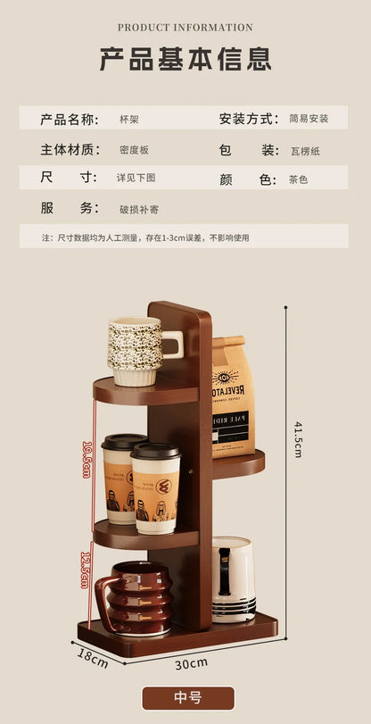 Multifunctional Desktop Multi-layer Cup Holder Office Simple Small Flower Stand Kitchen Countertop Rack Seasoning Storage Rack