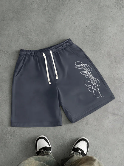 2026 Summer Best-selling Outdoor Sports Casual Fashion Comfortable Simple Letter Pattern Printed Men's Shorts