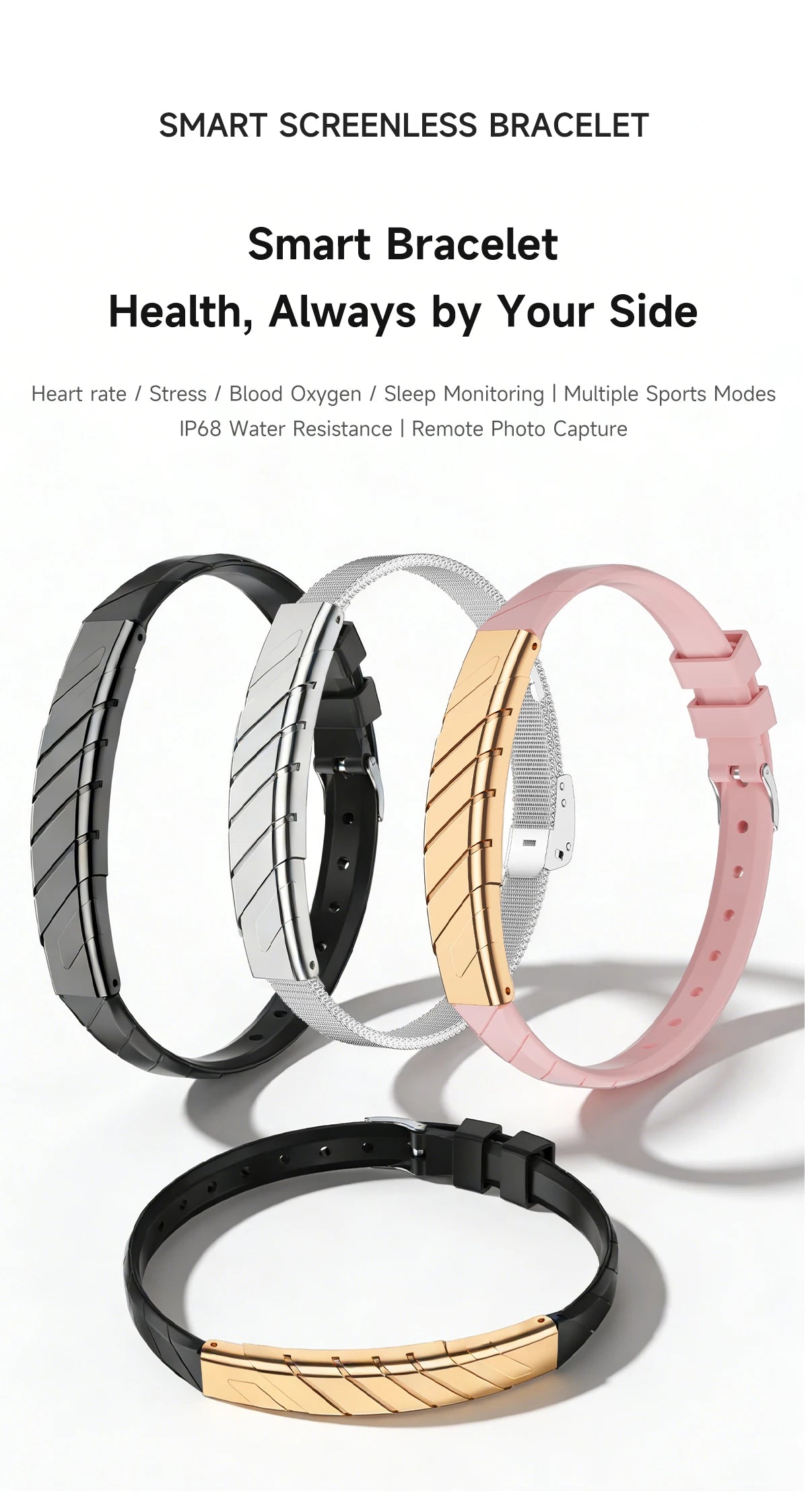 2026 Women Smart Bracelet With Heart Rate Monitor Activity Fitness Tracker Sports Wristband Waterproof Smart Watch Men Smartband
