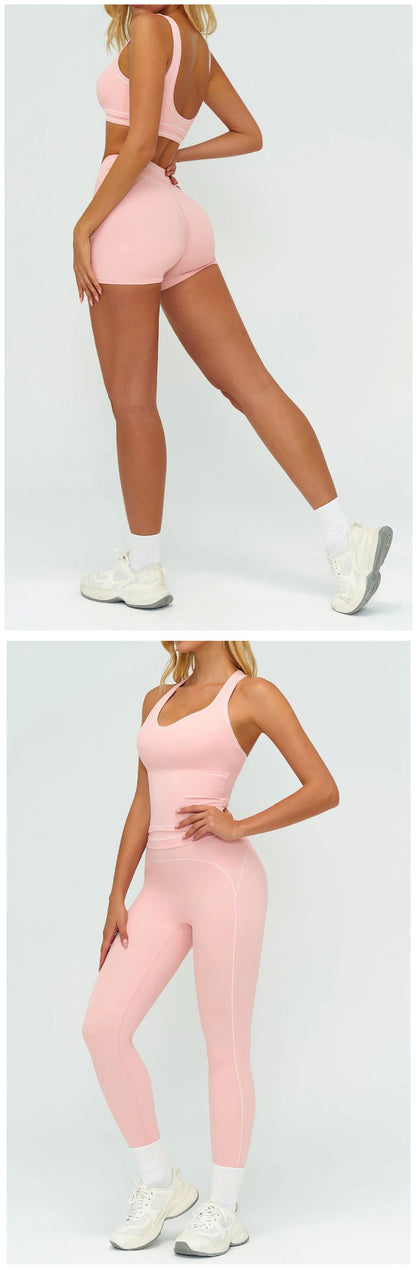 Yoga Suit 2PCS Women Tracksuits Sports Outfits Gym Clothes Running Sports Bra Suits Female Workout Yoga Clothes Athletic Wear