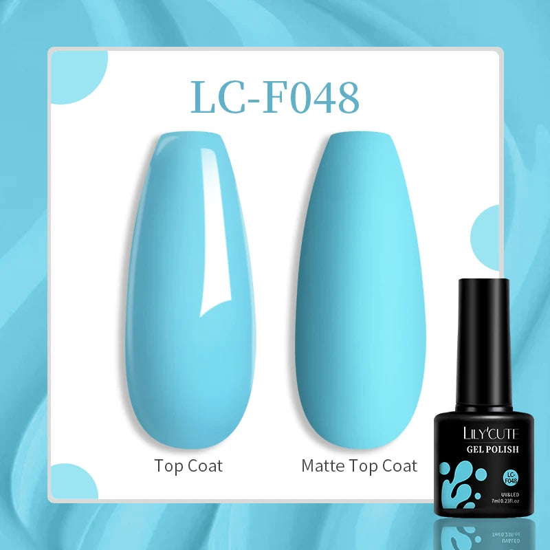 Gel Nail Polish - LILYCUTE UV Gel Varnish 7ML | Soak Off, Long Lasting Colors