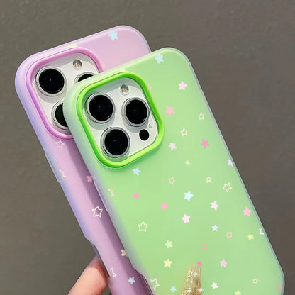 Cute Colorful Star Case for Samsung Galaxy S26 S25 S24 S23 Ultra A57 A37 A56 A55 A54 A53 A17 5G A36 A35 A34 S21FE S22 Plus Cover