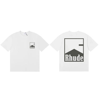 2026 Letter R Print T-shirt Fashion Brand Tee Loose Comfortable Short Sleeve Men Women Cotton T Shirt Casual Clothing