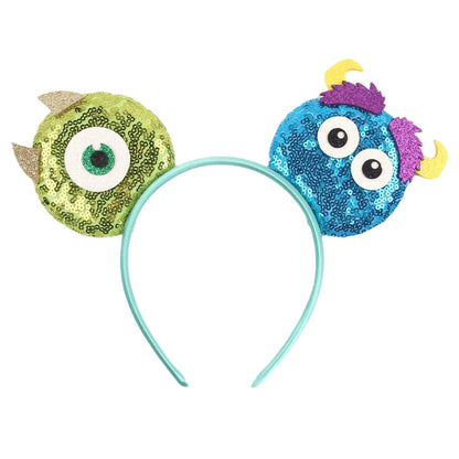 Disney Mouse Ears Headband - Glitter Cosplay Hair Accessories for Boys  Girls