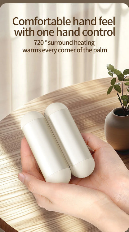 2 Pack Rechargeable Hand Warmers Electric Magnetic Portable Pocket Heater Fast Heating 3 Settings For Women Men Outdoor Camping