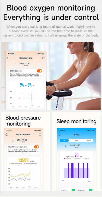 Sport Fitness Tracker Smart Bracelet Heart Rate Blood Pressure Monitor Pedometer Call Reminder Smartwatch  Men Women Wristbands