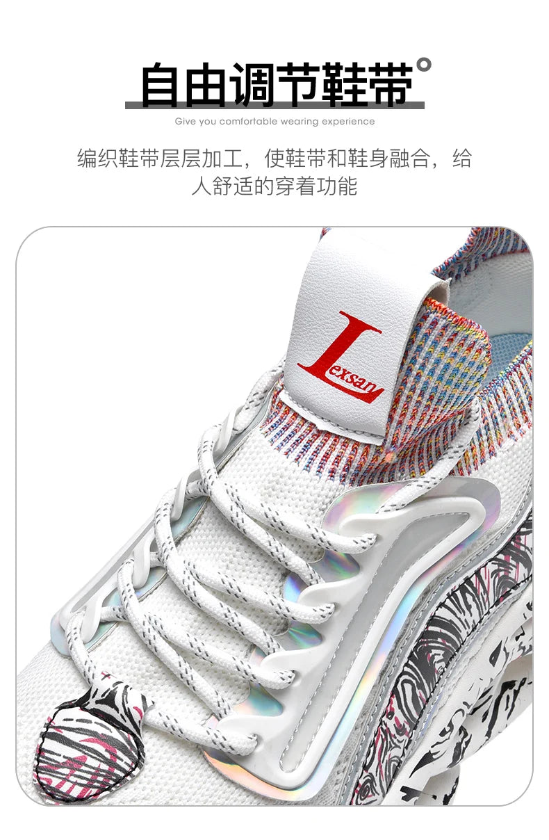 Men Casual Sneakers - Luxury Breathable Trainers Slip-On Running Shoes