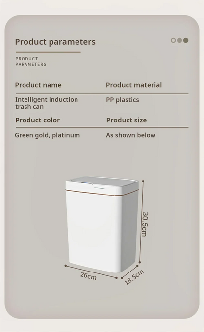 Automatic Trash Can with Lid - Odor-Reducing Kitchen Bin 2025 NEW