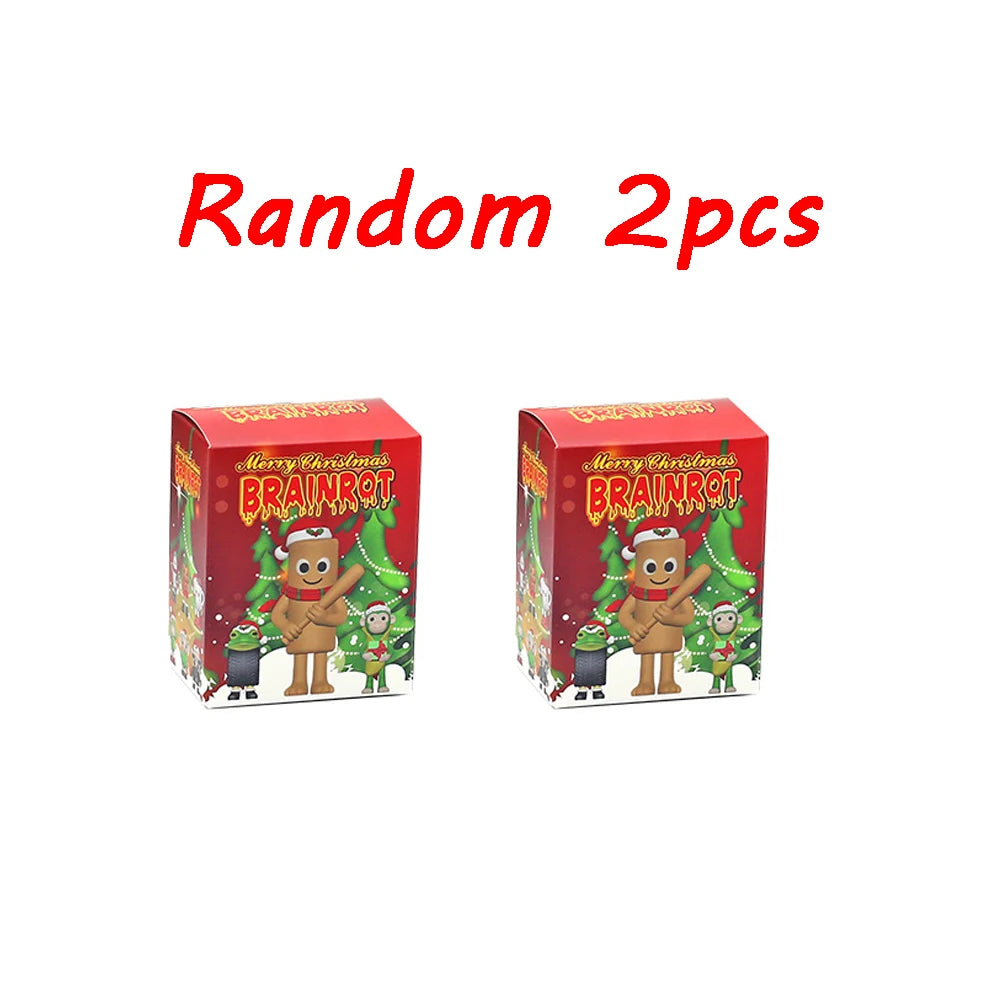 New Christmas Edition Tungtungsahur Figure Funny Doll Desktop Decoration Tralalero Tralala Figure Model Kids Christmas Gifts