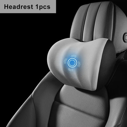 Lumbar Support Pillow - Electric Vibration Massage Cushion for Car Seat Comfort