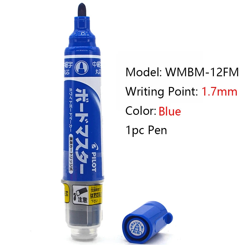 Pilot Whiteboard Marker Pen Stationery White Board Markers 1.7/2.2-5.2/2.3MM Tips Dry-Erase Refillable Liquid Ink School Office
