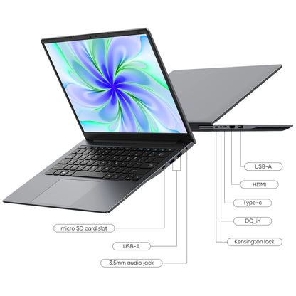 Windows 11 Pro Laptop – 14 Inch QHD Display, Intel Core m3, 16GB RAM, 512GB SSD Ultrabook