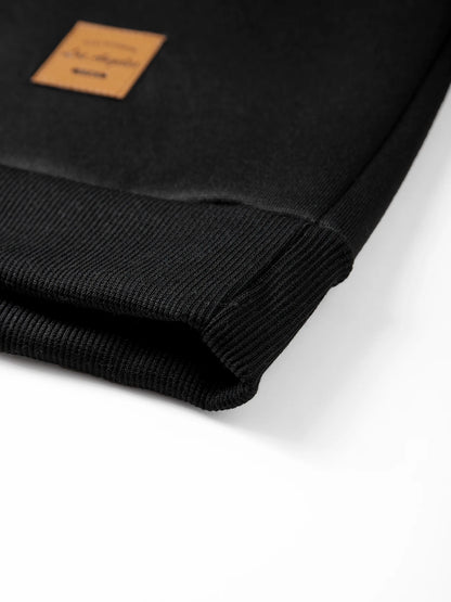 Men's Winter Hoodie - Thick Fleece Sweatshirt With Adjustable Drawstring Hood