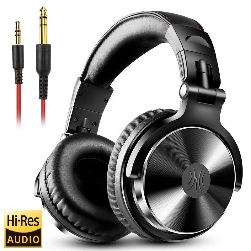 Oneodio DJ Headphones - Wired Studio Headphones With Mic | 50mm Neodymium Drivers
