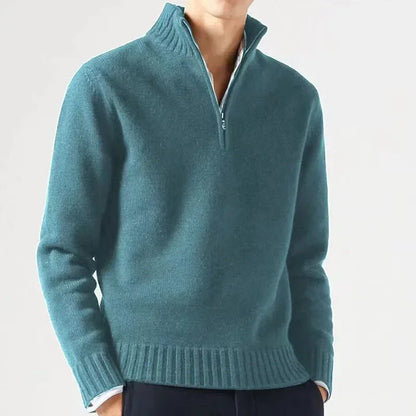 Mens Winter Casual Daily Warm Coats Turtlenecks Half Zipper Sweaters Knitwear Spring Pullovers Solid Long Sleeved Tops for Male
