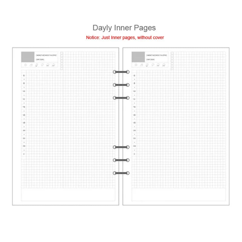Laser Notebook Planner - A5 Organizer Binder With PVC Cover & Durable Journal Case
