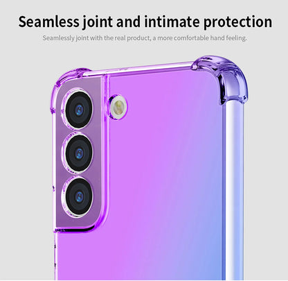 Gradient Airbag Shockproof TPU Case for Samsung Galaxy S26 Ultra S25 Edge S24 S23 FE S23 S22 Plus S21 Protective Cover Funda