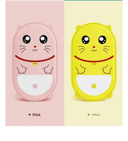 Cute Pet Shaped Electric Hand Warmer USB Charging Portable Waterless Hot Water Bag Dual Purpose 3000mAh Power Bank 2-in-1