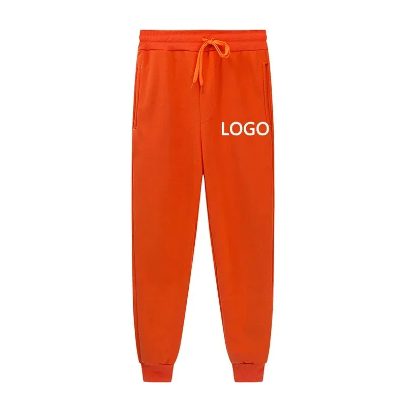 Customized Sweatpants Men Fashion Peronality Printed Drawstring Pocket Sport Pants Women Casual Workout Jogging Long Trousers