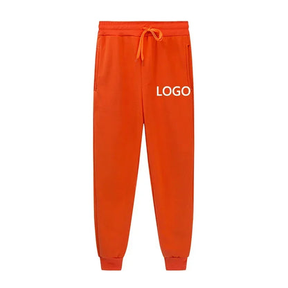 Customized Sweatpants Men Fashion Peronality Printed Drawstring Pocket Sport Pants Women Casual Workout Jogging Long Trousers