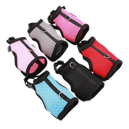 Solid Adjustable Pet Harness and Leash for Rabbit Bunny Cat Ferrets Outdoor Walking Pets Supplies Lapin Accessoires Pour Animaux