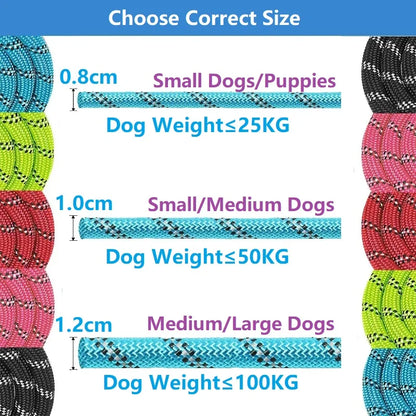 150/200/300CM Strong Leashes for Dogs Soft Handle Dog Leash Reinforced Leash for Small Medium Large Dogs Big Dog Supplies
