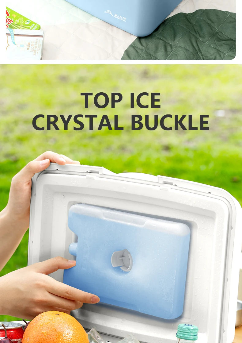 BISINNA Camping Ice Box 6L/9L/15L Portable Fishing Cooler Box Car Fridge Outdoor Beach Fishing Picnic Barbecue Ice Bucket
