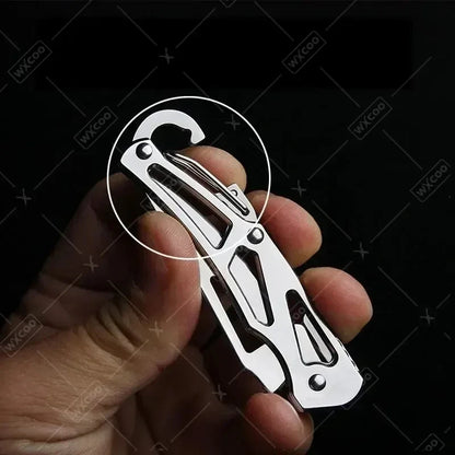Folding Pocket Knife - Stainless Steel Multifunctional Kitchen Knife