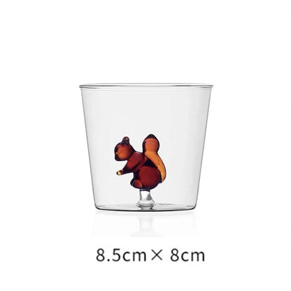 3D Glass Cup - Handmade Bubble Mug With Animal & Plant Shapes | Eco-Friendly Drinkware Gift