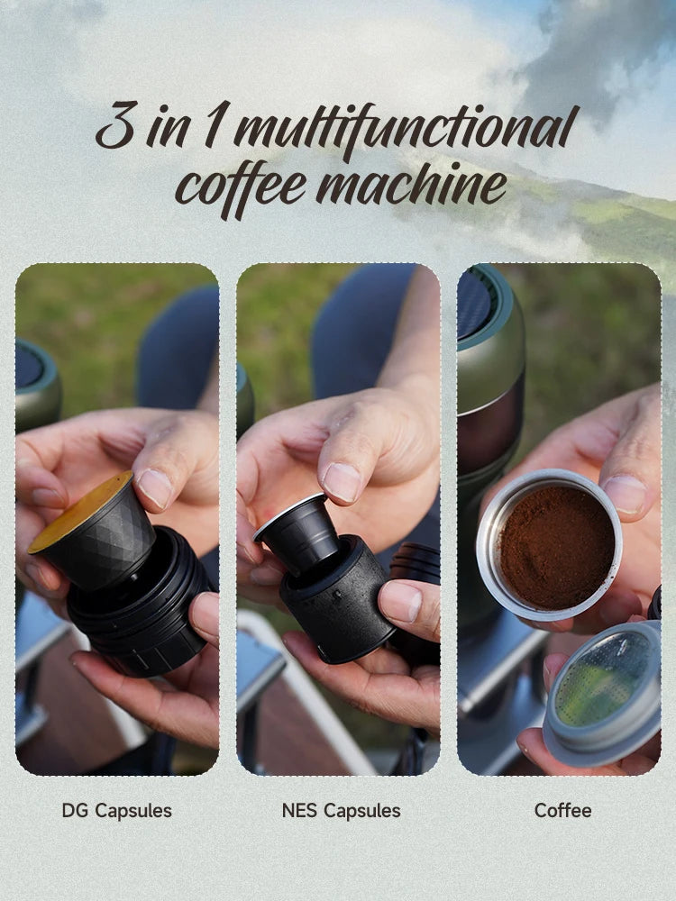 Portable Wireless Espresso Machine - Car  Home Coffee Maker for Nespresso Dolce Capsules - ZOOMNSTORE