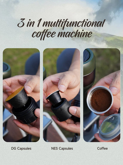 Portable Wireless Espresso Machine - Car  Home Coffee Maker for Nespresso Dolce Capsules - ZOOMNSTORE