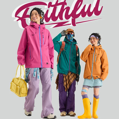 Unisex Hiking Jacket Waterproof Autumn Windbreaker Ourdoor Hooded Coats Women New Jacket Men Fishing Camping Climbing Coats