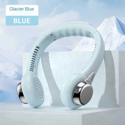 Neck-Hanging Fan Portable Summer Air Cooler USB Cooling Fan + Summer Personal Cooling Fan Hands-Free Fan/Wearable/Suitable for Outdoor Activities/Sports/Kitchen/Office