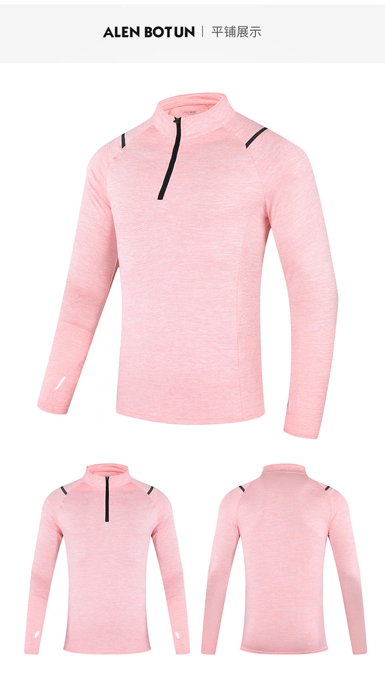 Unisex Long Sleeve Shirt - Breathable Fitness Top With Anti Sweat Technology