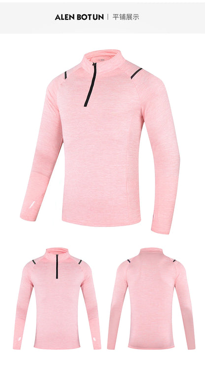 Unisex Long Sleeve Shirt - Breathable Fitness Top With Anti Sweat Technology