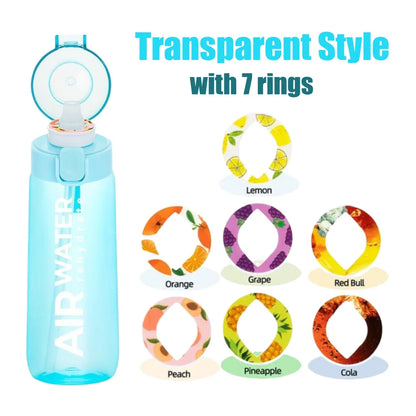 Fruit Flavor Water Bottle – BPA Free Sports Cup with 7 Fruit Pods, 750ml