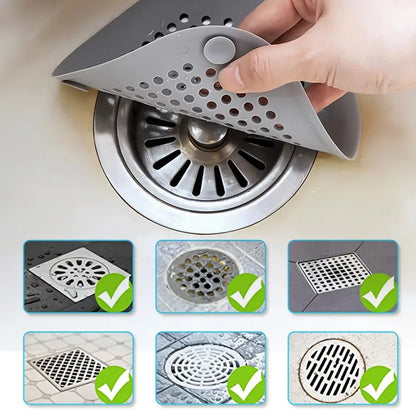 Silicone Sink & Drain Strainer – Hair & Food Catcher for Kitchen & Bath