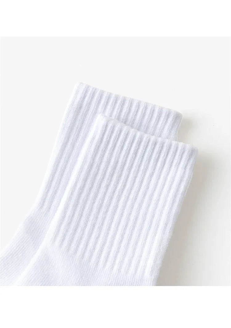 5 Pair Spring Autumn Children Socks Cotton Girl Boy Baby Warm Soft White Black Gray For Winter 1-3-5-8-12 Year Kids Student Sock