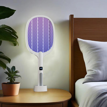 Electric Fly Swatter Rechargeable Electric Mosquito Killer Lamp Bug Zapper Racket Anti Mosquitoes Trap Lamp for Indoor Outdoor