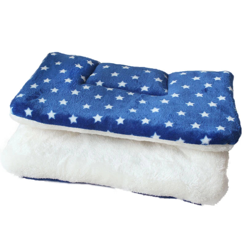 Flannel Pet Pad Dog Bed Thickened Sleeping Pad Dog Blanket Suitable for Chihuahua Labrador Puppy Kitten Small Large Dog Pet Rug