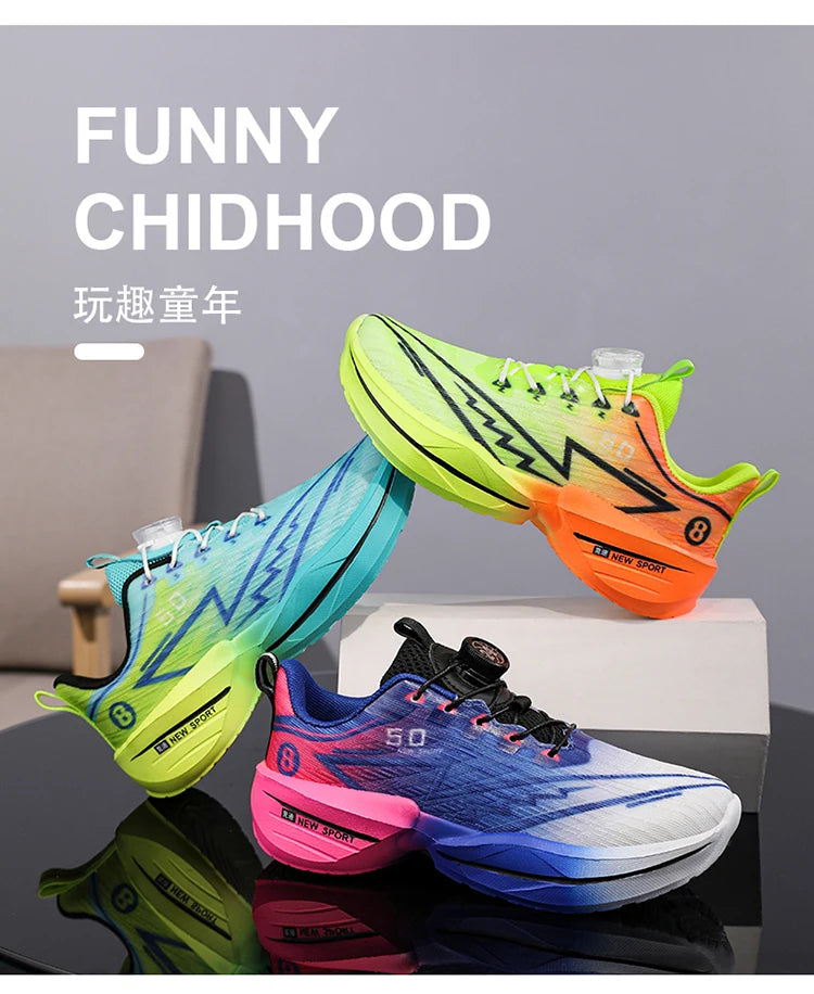 Kids Sneakers Fashion Running Shoes for Children New Outdoor Sports Shoes Teenagers Athletics Comfortable Non-Slip Tennis Shoes
